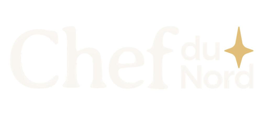 Chef du Nord Logo Reverse White in 2 Colors